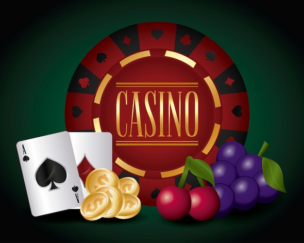 Vettore gratuito icone relative al casinò