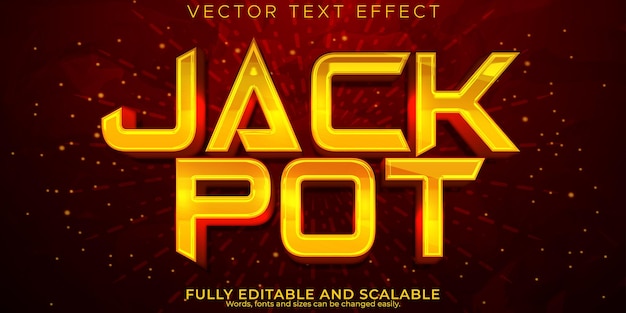 Casino text effect editable slot and vegas text style