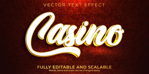 Casino text effect