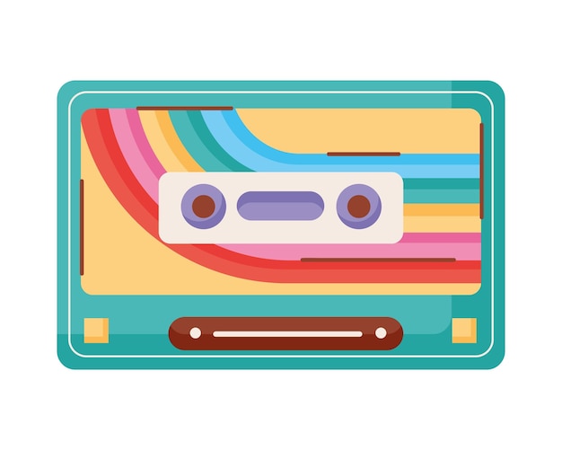 cassette record retro style