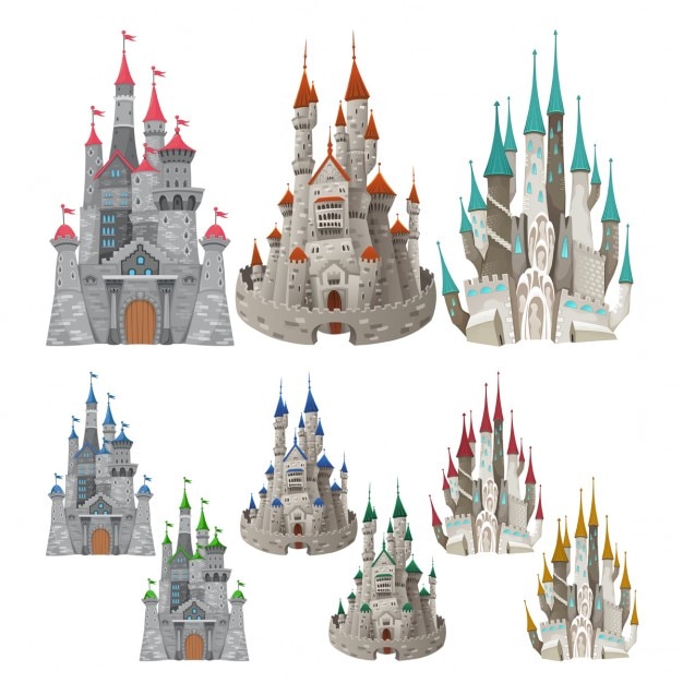 Free vector castle collection