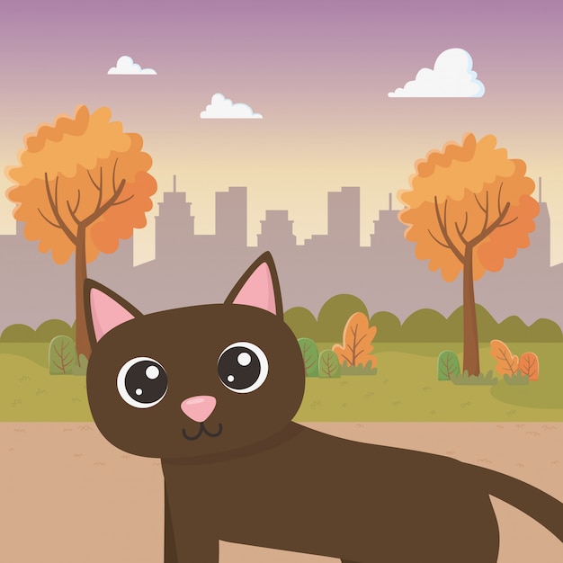 Бесплатное векторное изображение Кот мультфильм