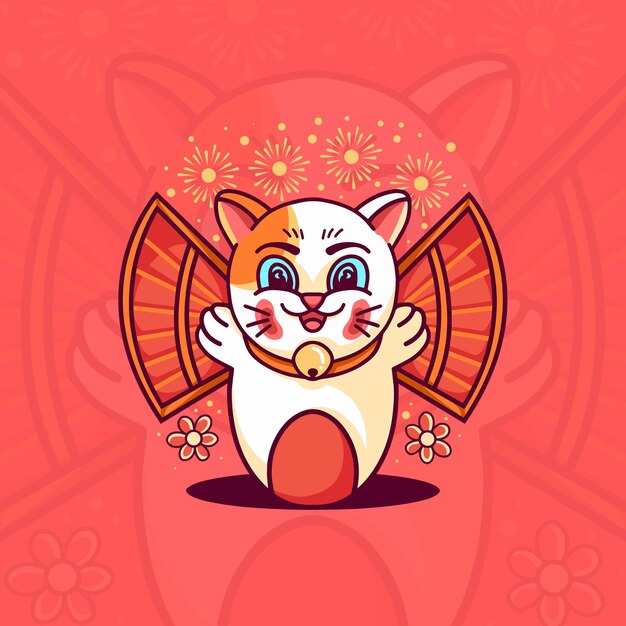 Cat chinese new year