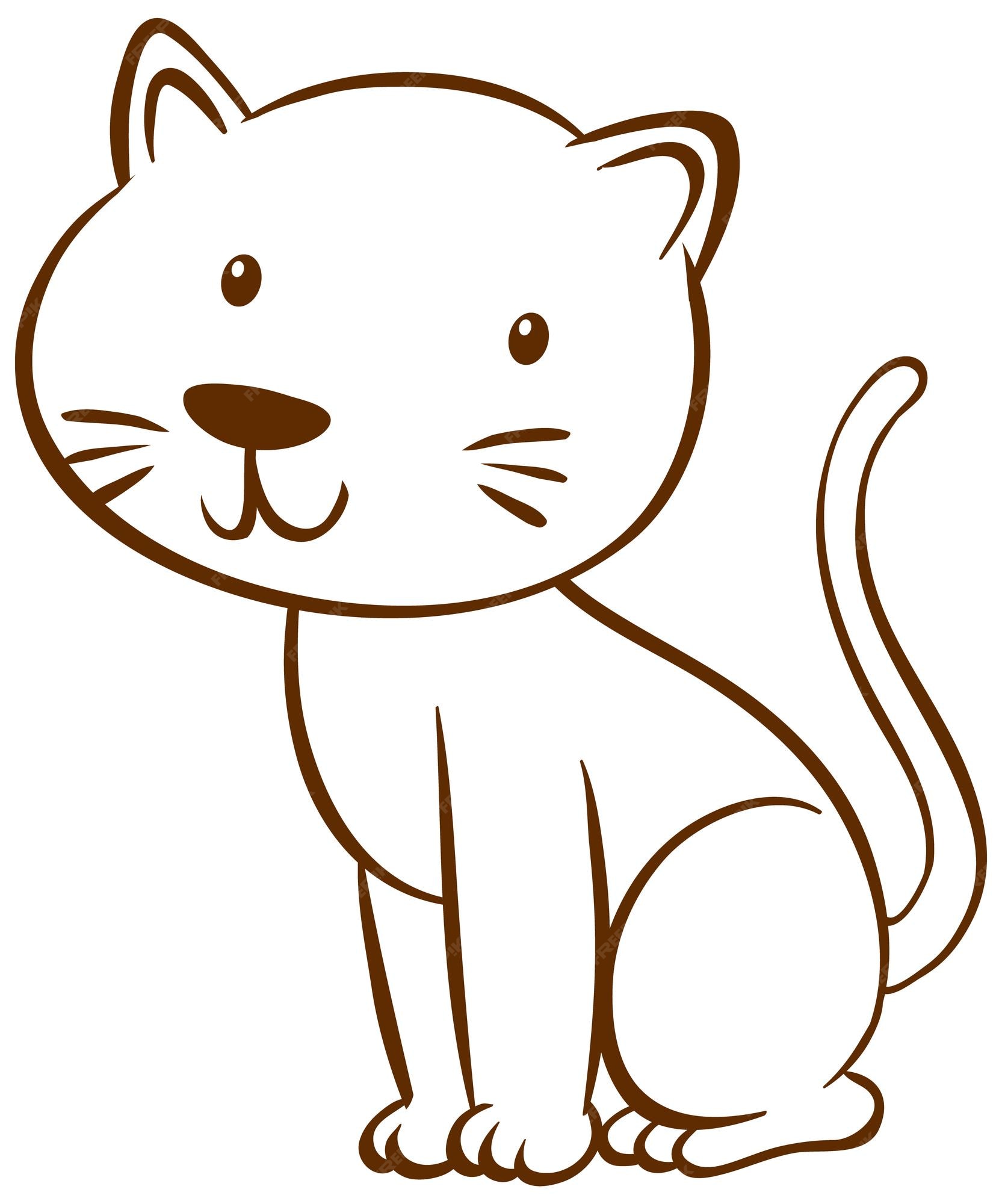 How To Draw A Simple Cat