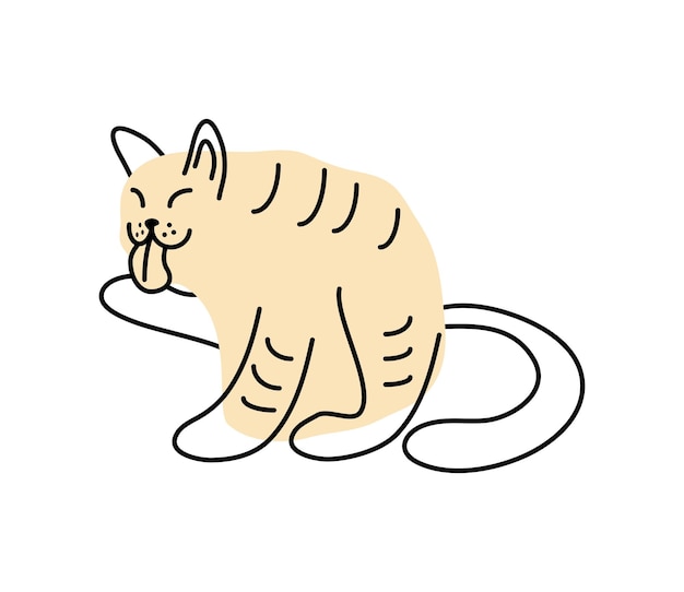 Free vector cat mascot feline illustration isolated