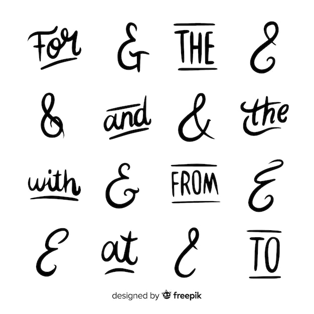 Catchphrases and ampersand collection