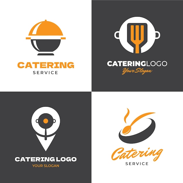 Catering logo template collection