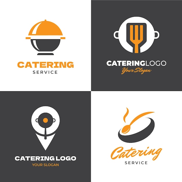 Коллекция шаблонов логотипа кейтеринга