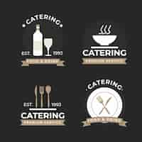 Free vector catering logo template collection