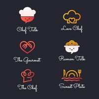 catering logo template collection