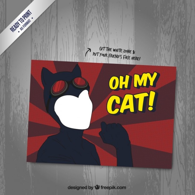 Free vector catwoman card