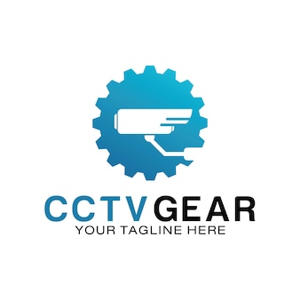 Cctv technology logo design template