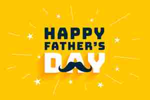 Free vector celebrate father's day special event with mustache design