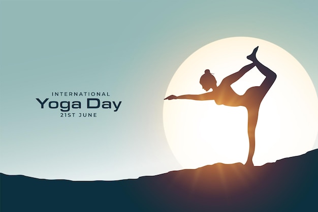 Celebrate international yoga day with ayurvedicinspired background