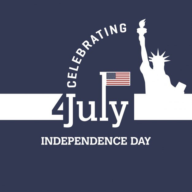 Free Vector celebrating 4th july background