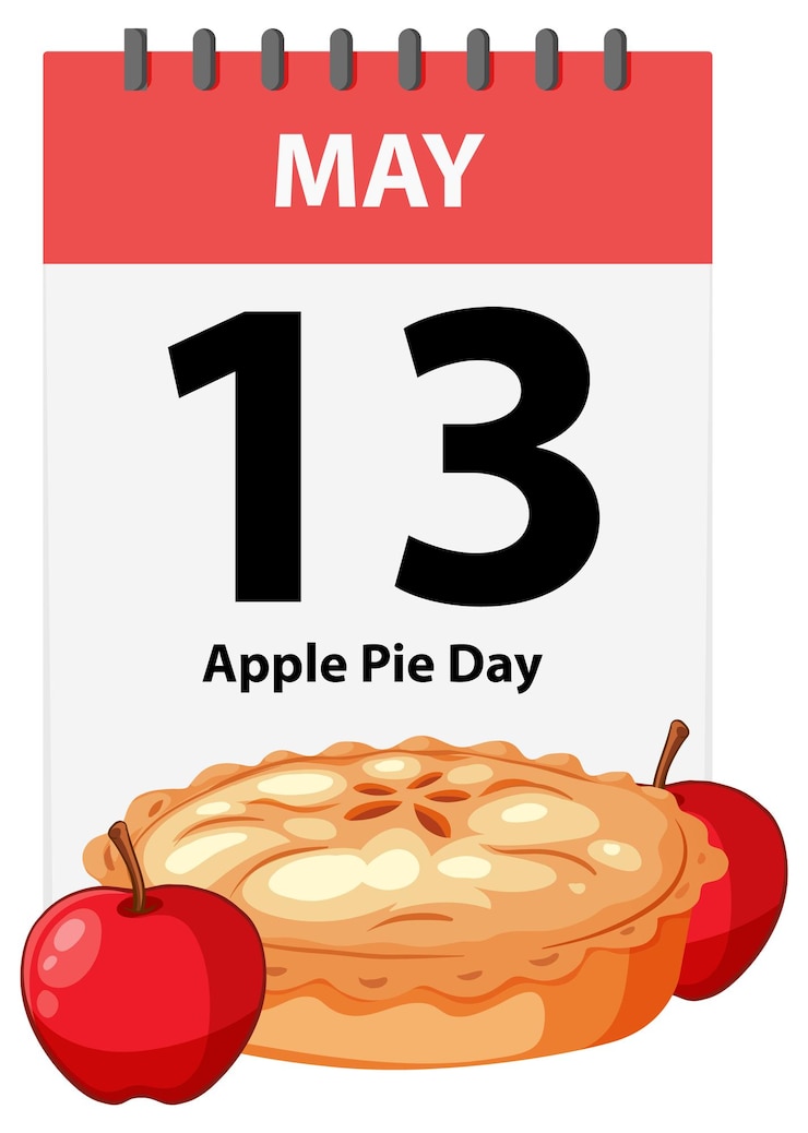 मुफ़्त वेक्टर celebrating apple pie day in may