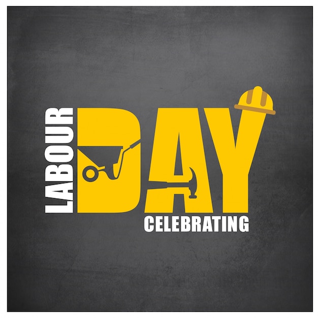 Free vector celebrating labour day background