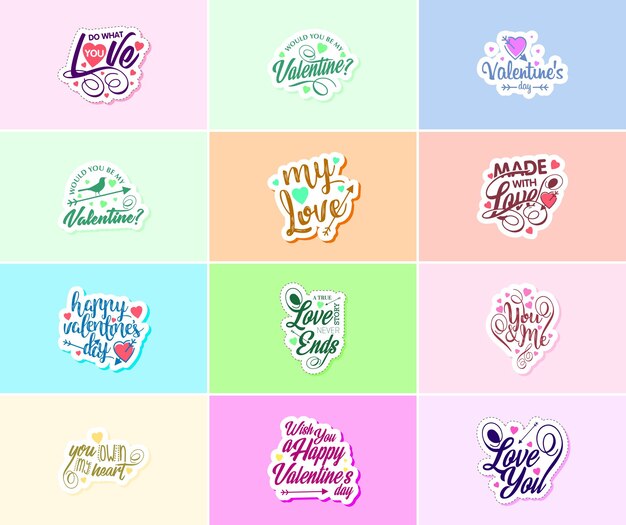 Celebrating the Power of Love on Valentine's Day Stickers