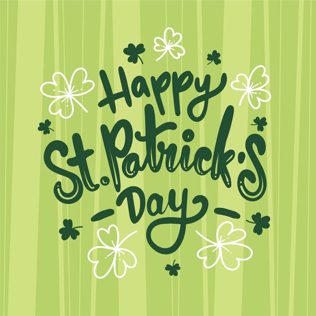 Celebrating st. patrick's day lettering