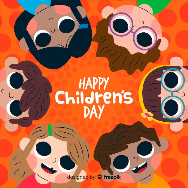 Free vector celebration of childrens day event