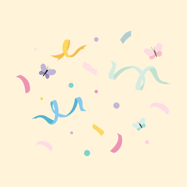 Бесплатное векторное изображение Празднование конфетти