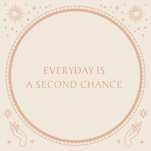 celestial art vector editable template with motivation quote