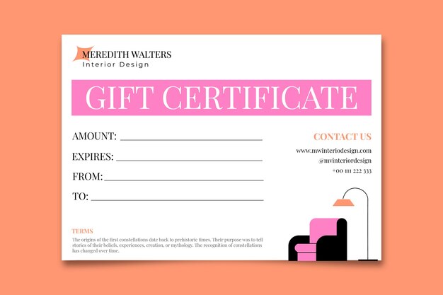 certificate template design