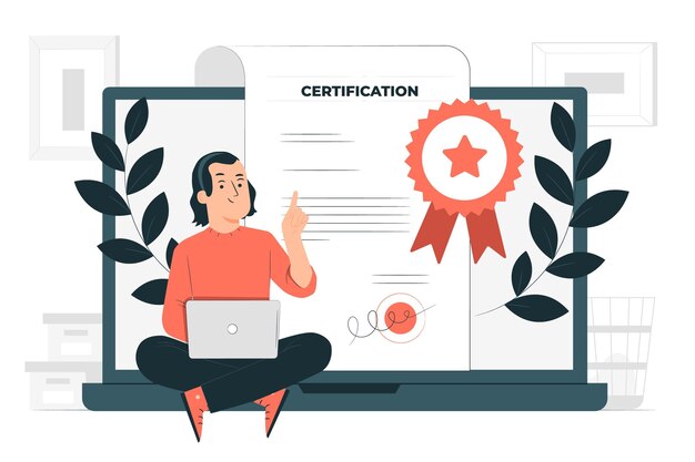 Certification concept illustration