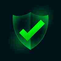 Free vector certified antivirus emblem logo to immune your data