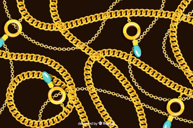 Free vector chain background