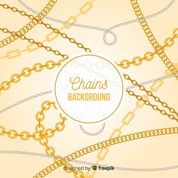 Free vector chains background
