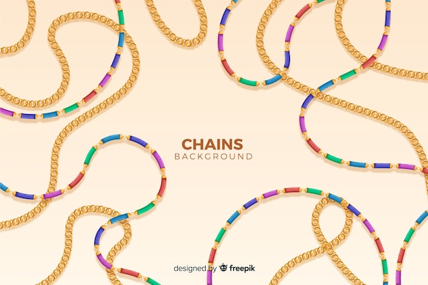 Free vector chains background