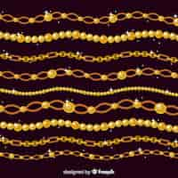 Free vector chains background