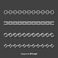 Free vector chains collection