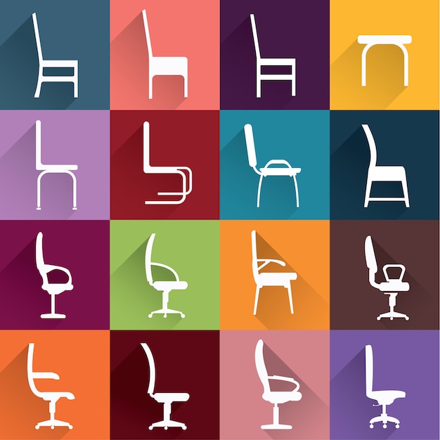 Chair silhouettes collection