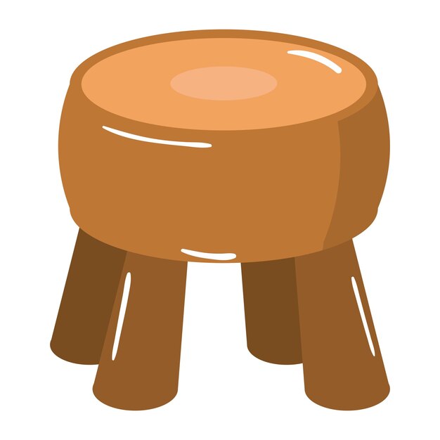 Free vector chair wood toy