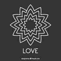 Free vector chalkboard love design