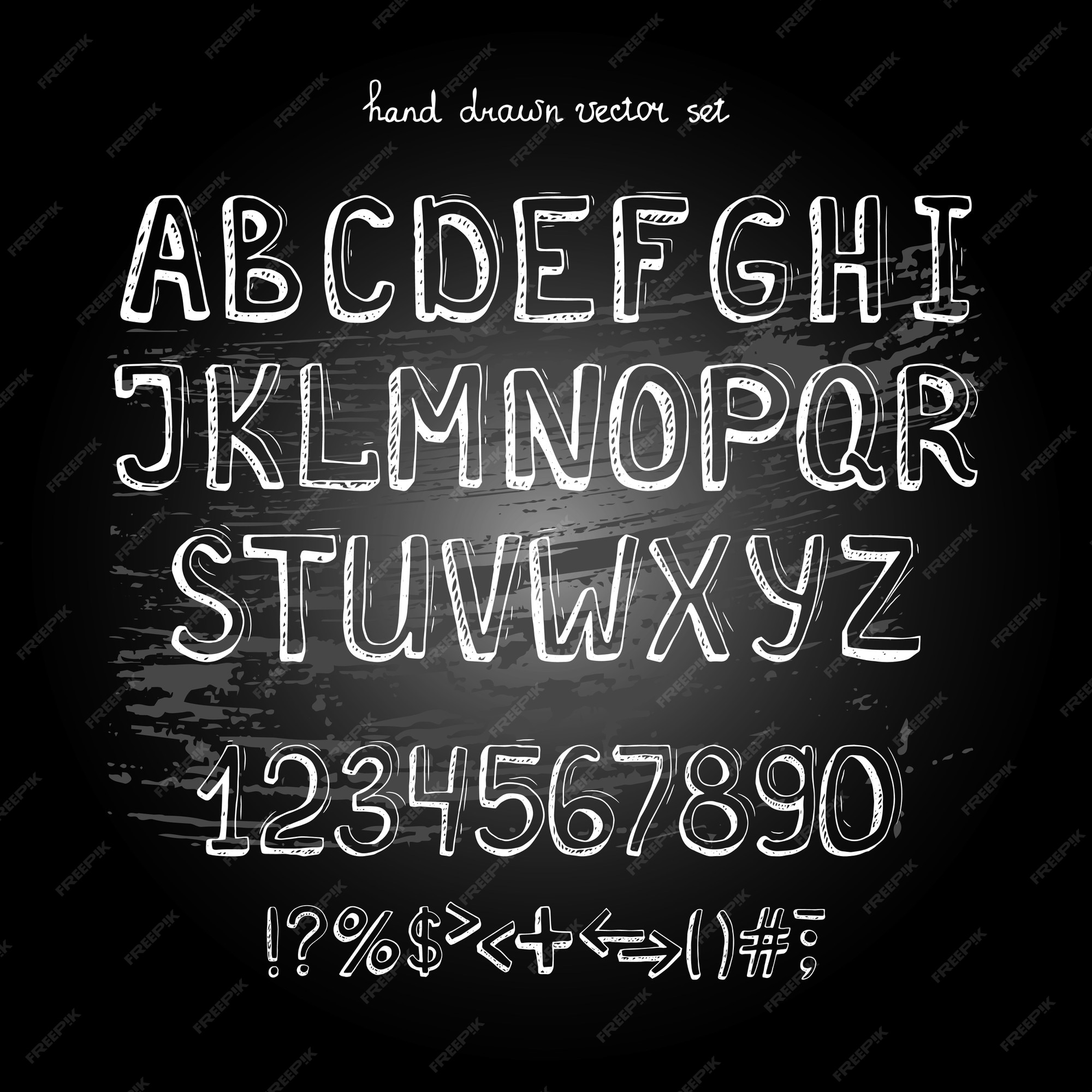 Chalk Font Images - Free Download on Freepik