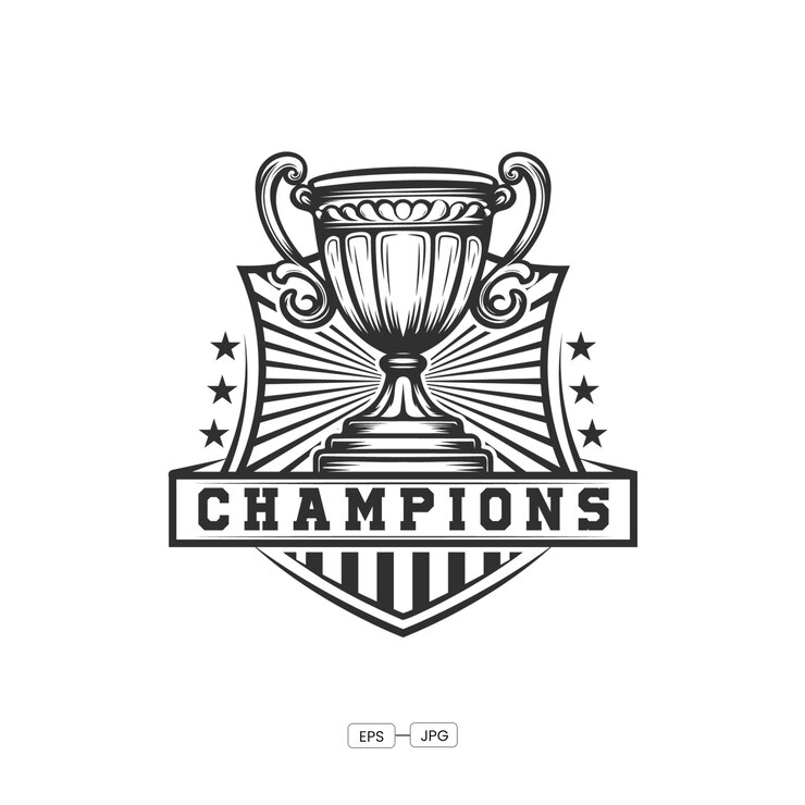 Free Vector championships league vector logo design