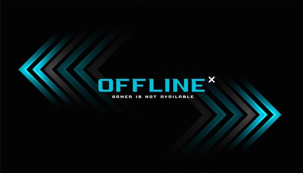 Channel gaming dark background in geometric style