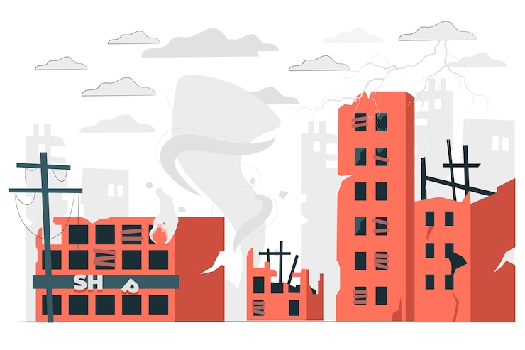 Free Vector chaos concept illustration