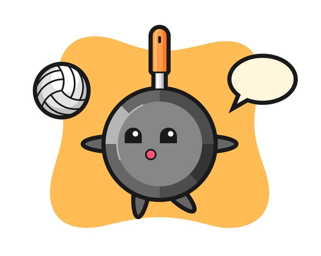 ジェスチャーを壊すとバレーボールの漫画のキャラクター プレミアムベクター