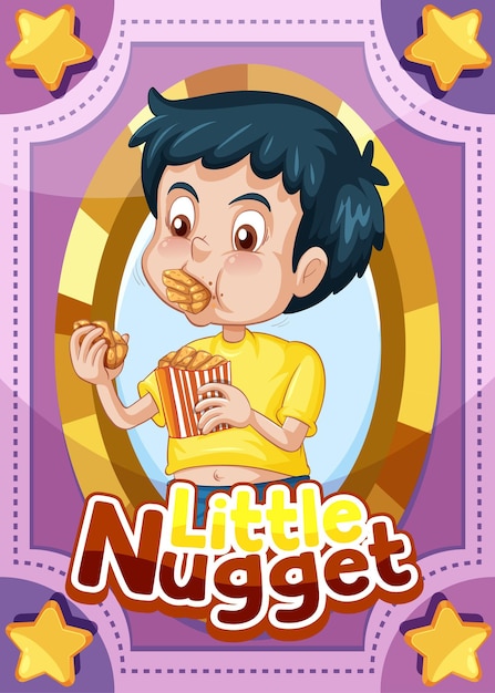 Little nugget이라는 단어가 있는 캐릭터 게임 카드