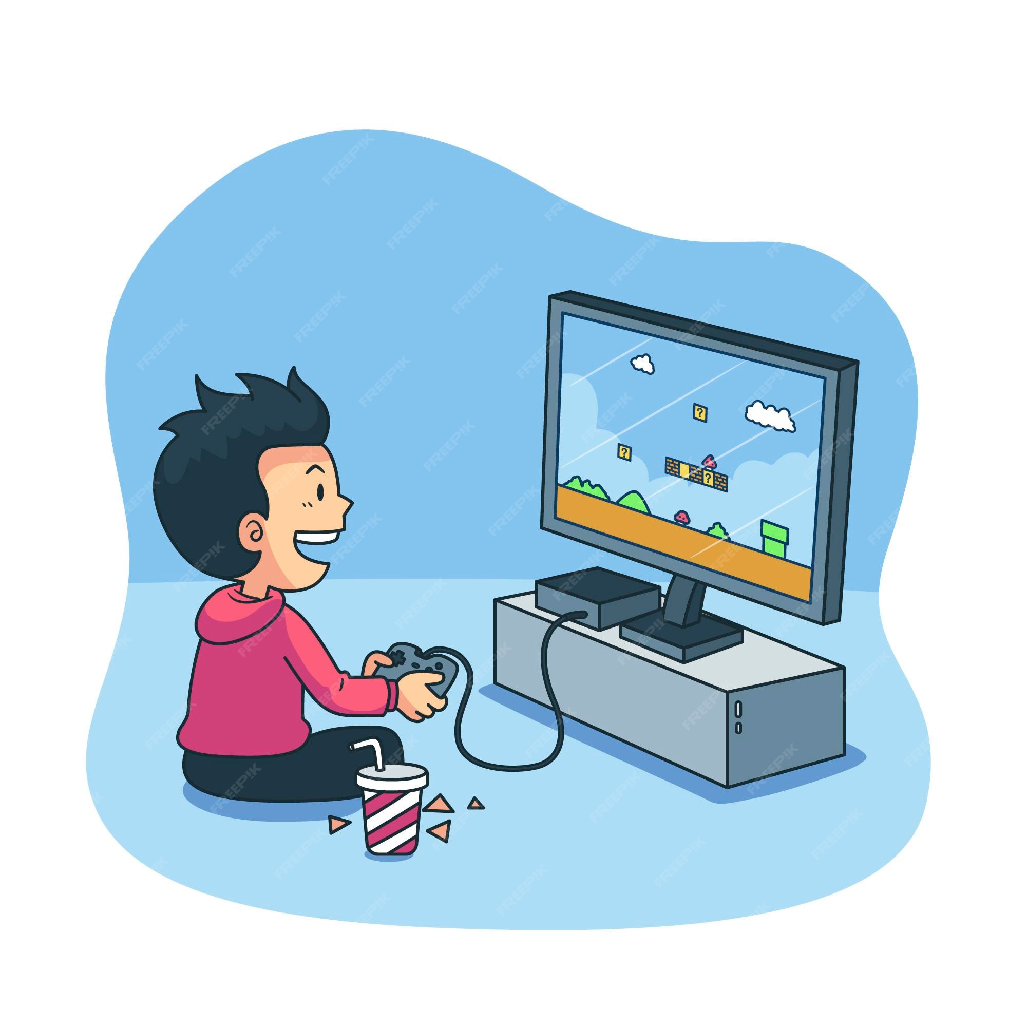 Playing video game Vectors & Illustrations for Free Download | Freepik