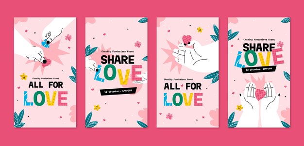 Free vector charity event template design