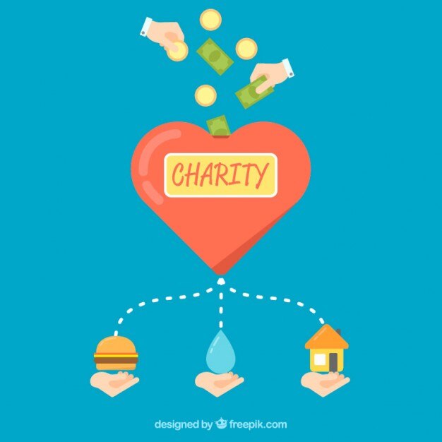 Free vector charity heart