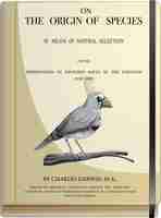 Vettore gratuito libro charles darwin e l'origine delle specie