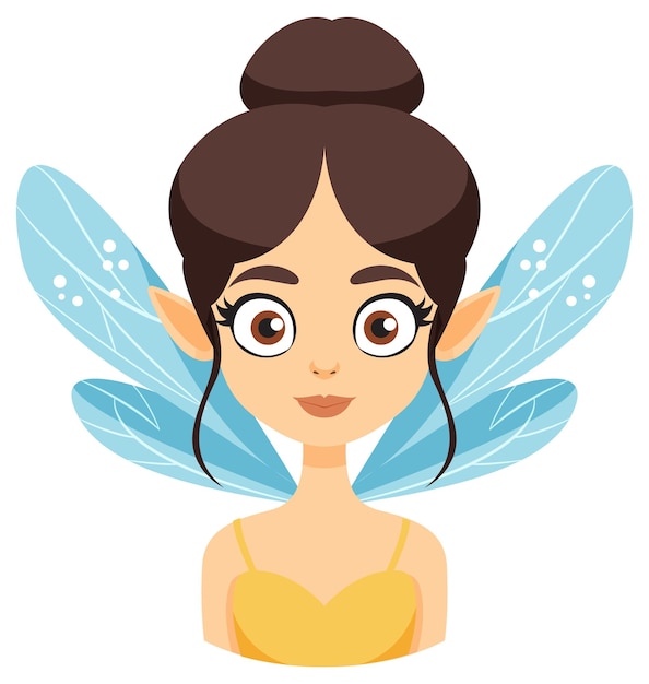 Charming Fairy with Blue Wings