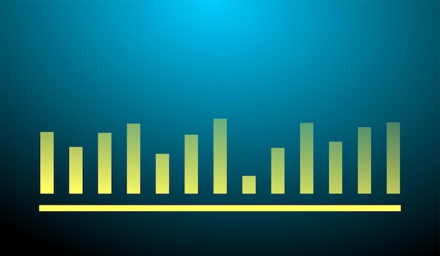 Free vector chart design gradient minimalist style