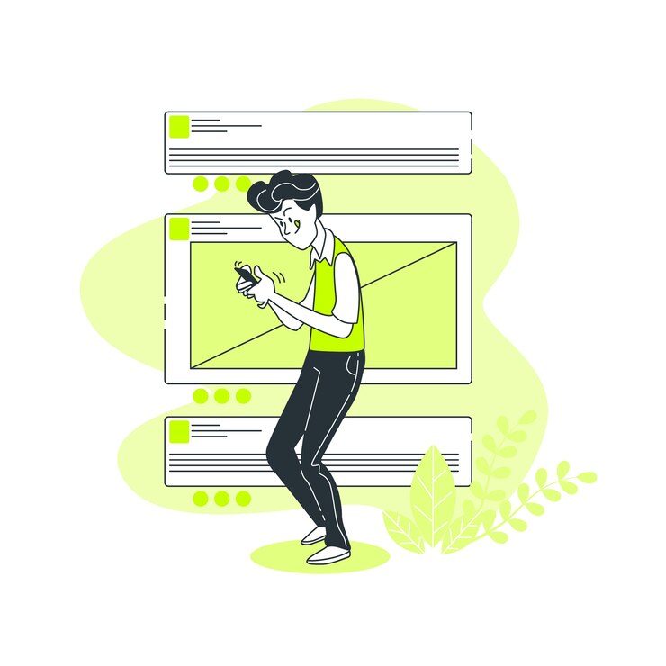 Free Vector chat concept illustration